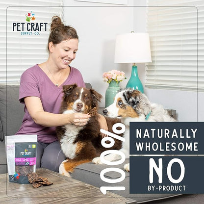 Pet Craft Supply Wild Caught Pure Dehydrated Pacific Salmon Blueberry Cranberry Superfood Healthy High in Antioxidants Vitamins Fish Oil for Small Medium Large Dog Puppy Training Treats