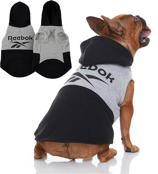 Reebok Dog Hoodie – Fleece Dog Sweater with Leash Hole, Cold Winter Dog Sweatshirt for Small Medium and Large Dogs, Premium Dog Fall Sweater Pullover Hoodie, Cozy Warm Perfect Dog Christmas Outfit