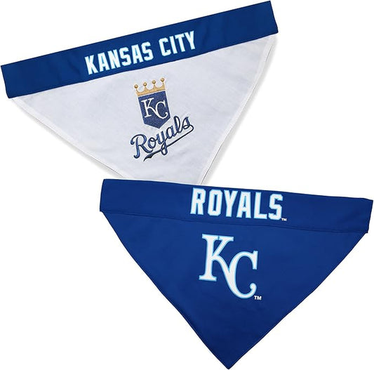 Pets First ROY-3217-S-M MLB Kansas City Royals Reversible Pet Bandana, Small/Medium, MLB Team Color