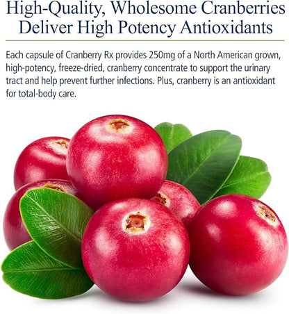 Rx Vitamins Cranberry Pills for Dogs - Cat Urinary Tract Medicine Support - UTI Treatment for Pets - Dog & Cat Urinary Relief Aid - 90 Cap.