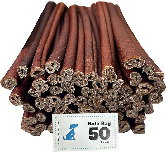 Amazing Dog Treats 12 Inch Collagen Stick - (50 Count) - Collagen Bully Sticks for Dogs - 95% Natural Collagen Sticks for Dogs - No Hide Bones for Dogs…