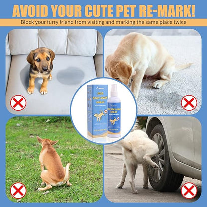 8 oz Pet Spray - Stop Improper Peeing Behavior - Safe and Natural Training Aids - Not Here Dog Spray - Effective Pet Training Solutions