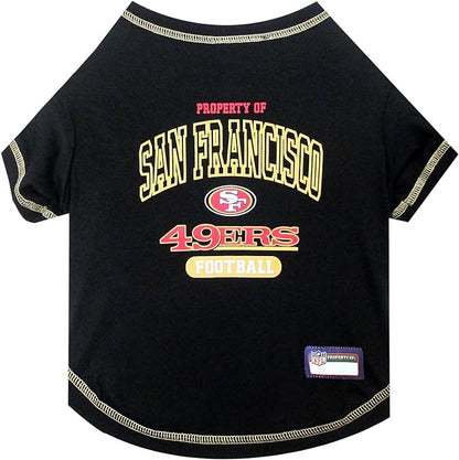 Pets First PET SHIRT for Dogs & Cats - NFL SAN FRANCISCO 49ERS Dog T-Shirt, Medium. - Cutest Pet Tee Shirt for the real sporty pup