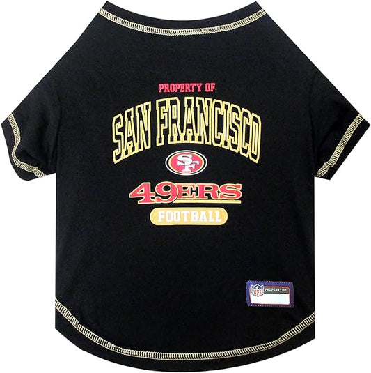 Pets First PET SHIRT for Dogs & Cats - NFL SAN FRANCISCO 49ERS Dog T-Shirt, Medium. - Cutest Pet Tee Shirt for the real sporty pup