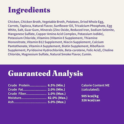 Halo Elevate Wet Dog Food, Grain Free, Smoky BBQ Glazed Chicken Stew with White Potatoes & Carrots, 12.7oz (Pack of 6)