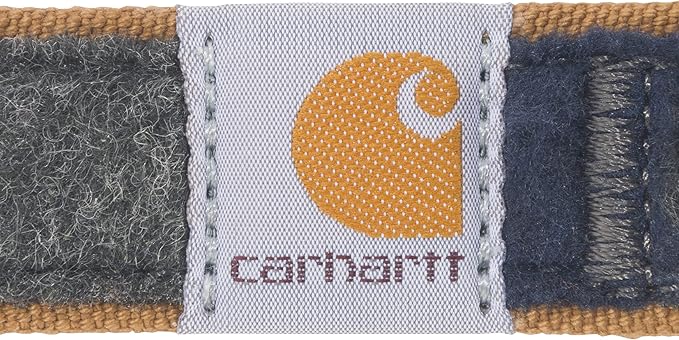 Carhartt Nylon Duck Dog Collar, Fully Adjustable Durable 2-Ply Cordura Nylon Canvas Collars for Dogs, Blanket Stripe, Large