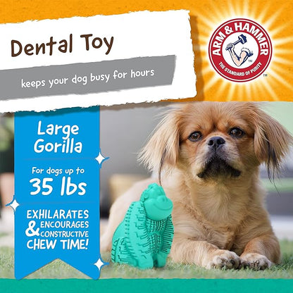 Arm & Hammer for Pets Super Treadz Dental Chew Toy for Dogs, Blowfish and Gorilla Bundle | Dog Dental Toys from Arm and Hammer | Dog Chew Toys, Gorilla Treadz, Blowfish Treadz | Dental Toys for Dogs