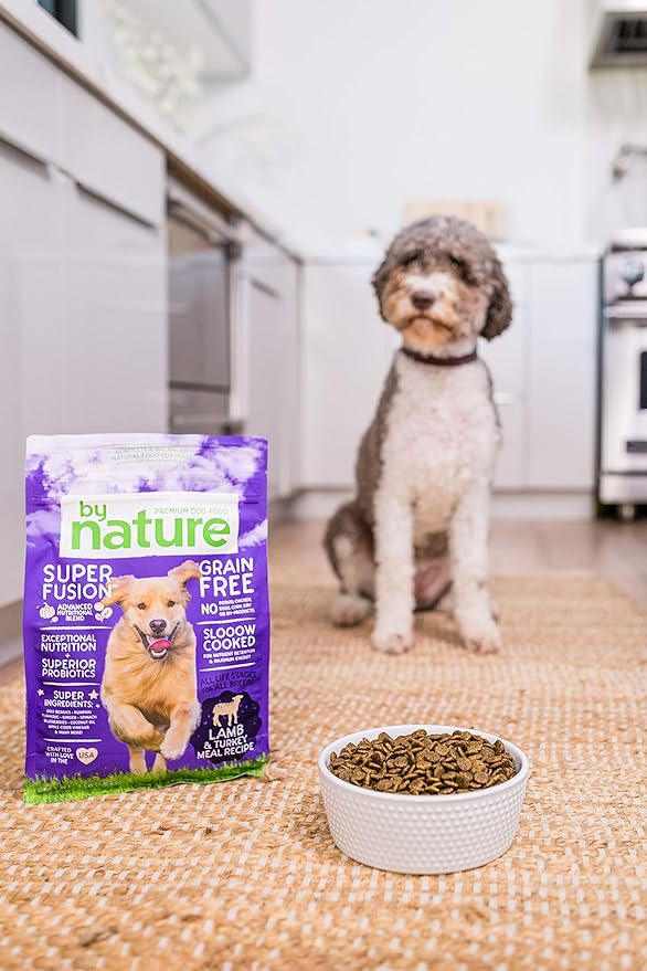 Grain Free Dog Food Made in USA [Grain Free Dry Dog Food with Superfood Ingredients for Food Sensitivities and Immune Health], Lamb & Turkey Meal Recipe, 24 lb. Bag, Brown (77072)