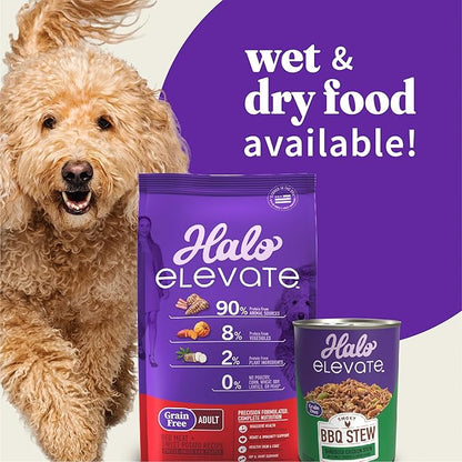 Halo Elevate Dry Dog Food, Grain Free Red Meat Recipe, 20lb