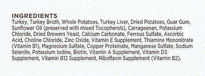 NUTRO Limited Ingredient Diet Adult Canned Soft Wet Dog Food Premium Loaf Turkey & Potato Recipe, 12.5 oz. Cans, Pack of 12