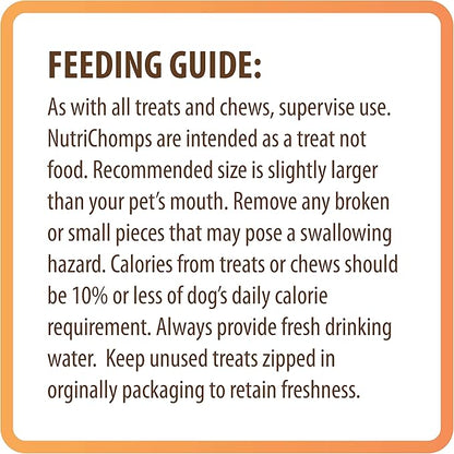 Nutri Chomps Dog Chews, 5-inch Twists, Easy to Digest, Rawhide-Free Dog Treats, 15 Count, Real Chicken, Peanut Butter and Milk flavors