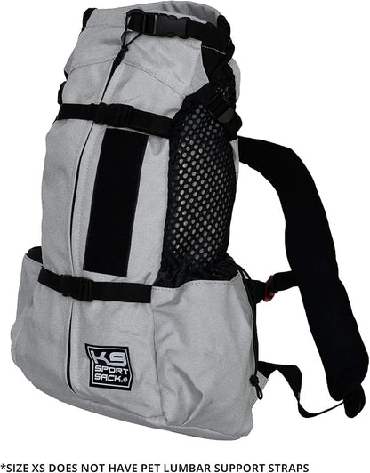 K9 Sport Sack | Dog Carrier Backpack for Small and Medium Pets | Front Facing Adjustable Dog Backpack Carrier | Fully Ventilated | Veterinarian Approved (Small, Air - Charcoal Grey)