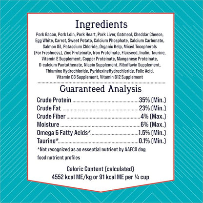 Stewart Freeze Dried Dog Food Topper, PuffTops, Made in USA with Real Bacon, Healthy, Natural, Freeze Dried Dog Treats, Delicious Dog Food Toppers, Bacon and Cheese Recipe, 3.5 Ounce Resealable Pouch