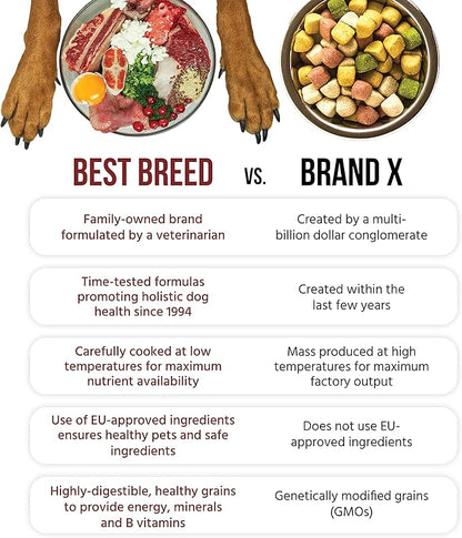 Best Breed Dr. Gary's Senior Dog Diet (Reduced Calorie) Made in USA [Natural Dry Dog Food] - 28lbs., Dark Brown, Medium
