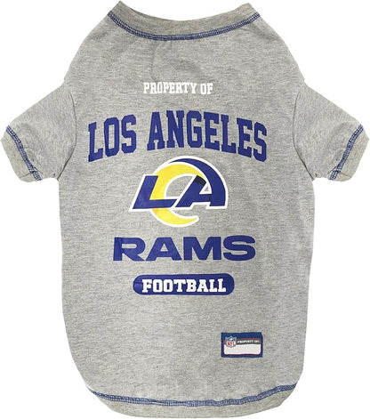 Pets First PET SHIRT for Dogs & Cats - NFL LOS ANGELES RAMS Dog T-Shirt, X-Small. - Cutest Pet Tee Shirt for the real sporty pup
