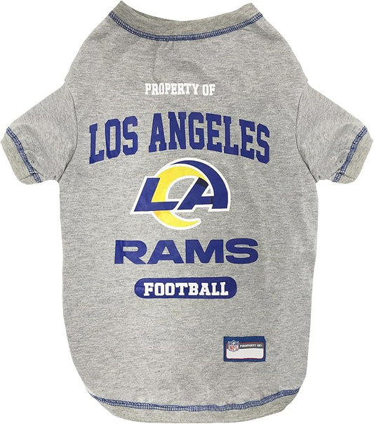 Pets First PET SHIRT for Dogs & Cats - NFL LOS ANGELES RAMS Dog T-Shirt, X-Small. - Cutest Pet Tee Shirt for the real sporty pup