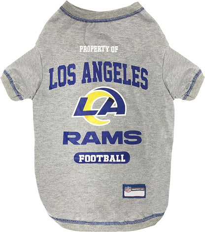 PET SHIRT for Dogs & Cats - NFL LOS ANGELES RAMS Dog T-Shirt, Large. - Cutest Pet Tee Shirt for the real sporty pup