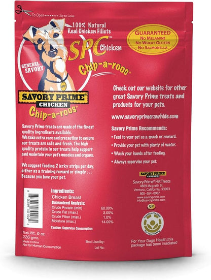 Savory Prime Chicken Chip-A-Roos Jerky Treat, 4-Ounce