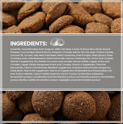 Muenster Ancient Grains Dog Food (22lb) - Ocean Fish Dry Dog Food 22 lb Bag – Gluten Free, Non-GMO High Protein Dog Food - Healthy Digestive Dog Kibble for All Life Stages