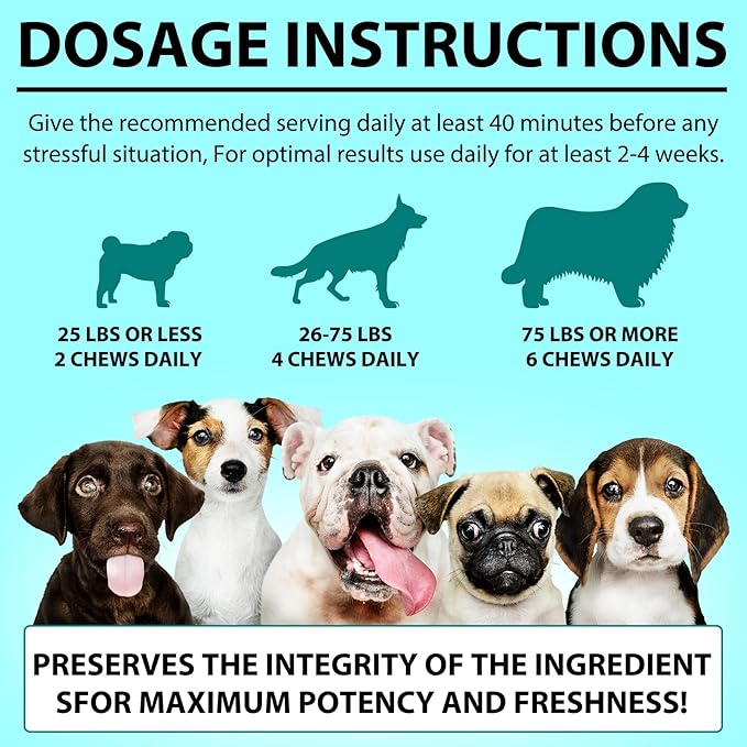 Hemp Calming Chews for Dogs 150 Count (11.6 oz), Dog Calming Treats, Helps with Dog Anxiety, Separation, Barking, Stress Relief, Melatonin for Dogs, Sleep Calming Aid, for All Breeds & Sizes