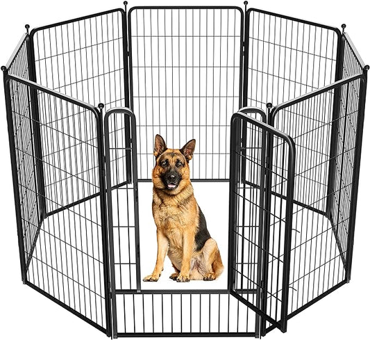 FXW Rollick Dog Playpen for Yard, RV Camping│Patented, 45 inch 8 Panels