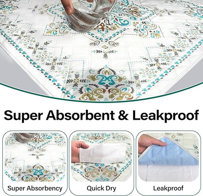 Washable Pee Pads for Dogs- 2 Packs Super Absorbent Reusable Puppy Pads 100% Waterproof Dog Pee Pads Washable Puppy Pads Non-Slip Whelping Pads Leakproof Urine Dog Training Pads 36''x36''