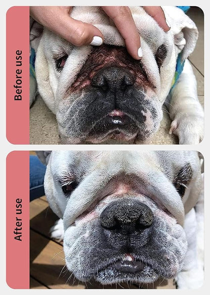 Wrinkle Wipes + Wrinkle Balm for Dogs | Bulldog, French Bulldog, Pug, English Bulldog | Cleans & Soothes Wrinkles, Folds, Tear Stain, Tail Pockets & Paws