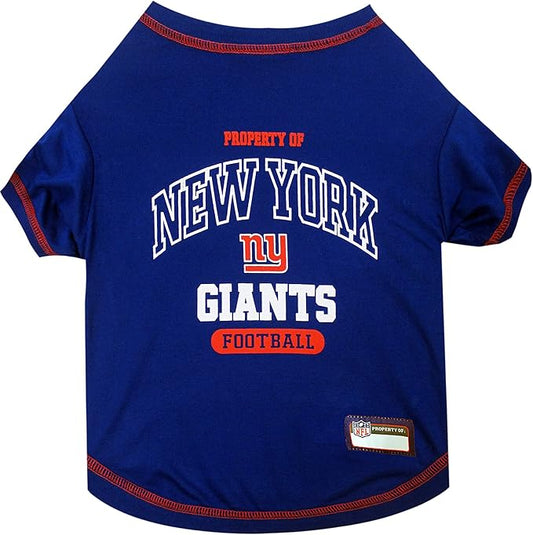 Pets First New York Giants T-Shirt, X-Small