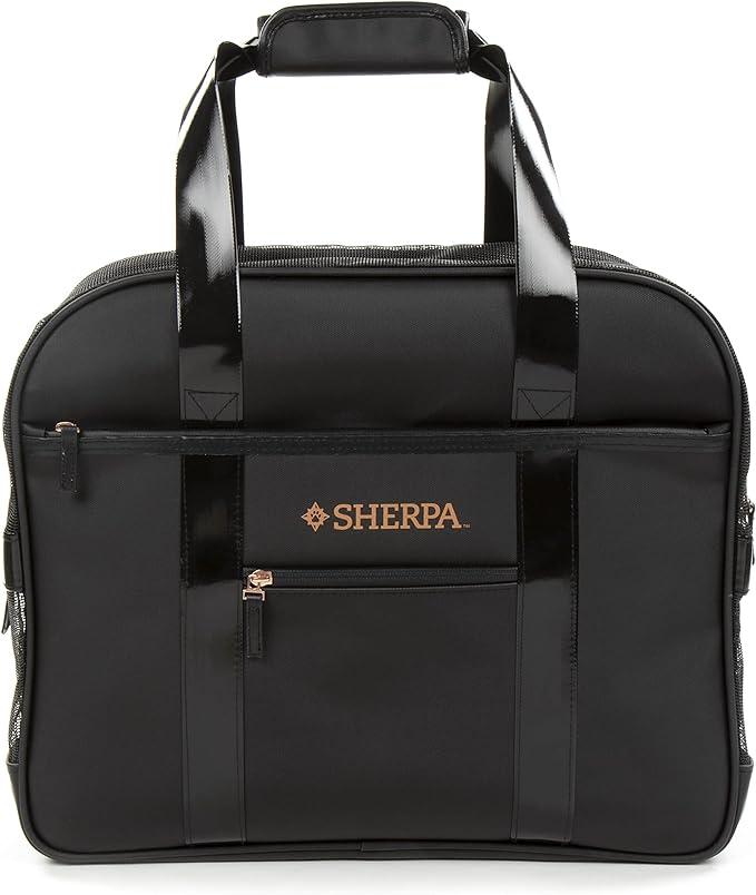 Sherpa Tote Around Town Travel Pet Carrier with Stay Clean Technology - Black, Medium