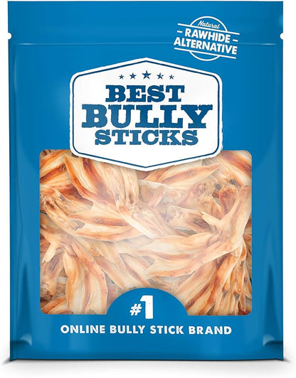Best Bully Sticks All-Natural Duck Feet Dog Treats (30 Pack) - Single-Ingredient & Fully Digestible - Supports Healthy Hips and Joints