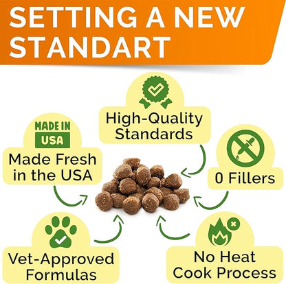 Glucosamine for Large Dogs - Joint Supplement Large Breed w/ Omega-3 Fish Oil - Chondroitin, MSM - Advanced Mobility Chews - Joint Pain Relief - Hip & Joint Care - Chicken Flavor - 360Ct - Made in USA