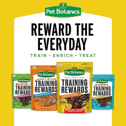 Pet Botanics 12 oz. Pouch Training Rewards Jerky Bites, Chicken Recipe, with 225 Treats Per Bag, The Choice of Top Trainers