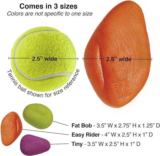 Kurgo Fetch Toy for Dogs, Dog Floating Water Toys, for Pool, Beach, or Lake, Easy to See Bright Neon Colors, Skipping Stones, Outdoor Toy for Pets - 3-Pack