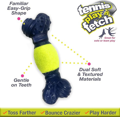 Nylabone Power Play Tennis Play 'n Fetch Interactive Dog Toy