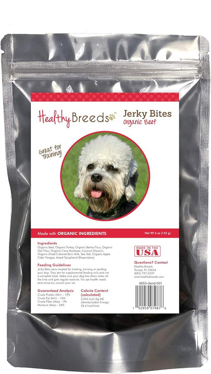 Healthy Breeds Dandie Dinmont Terrier Jerky Bites Beef Recipe Dog Treats 5 oz