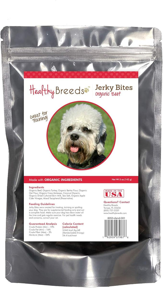 Healthy Breeds Dandie Dinmont Terrier Jerky Bites Beef Recipe Dog Treats 5 oz