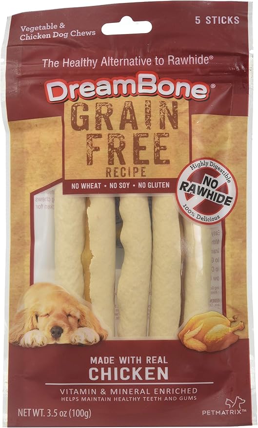 DreamBone DreamSticks, Treat Your Dog to a Chew Made with Real Chicken and Vegatables