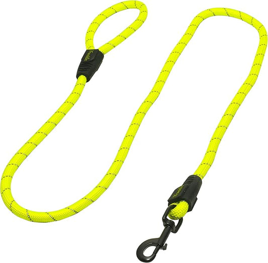 Franklin Pet Supply Nylon Dog Leash – Rope – Reflective – Dog Training – 6 Foot – Dog Walking – Ultra Strong – Green
