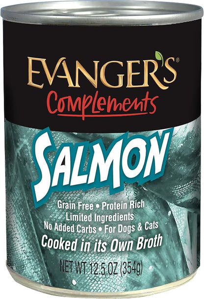 Grain-Free Wild Salmon for Dogs & Cats, 12.5 Ounce (Pack of 12) - Packaging may Vary