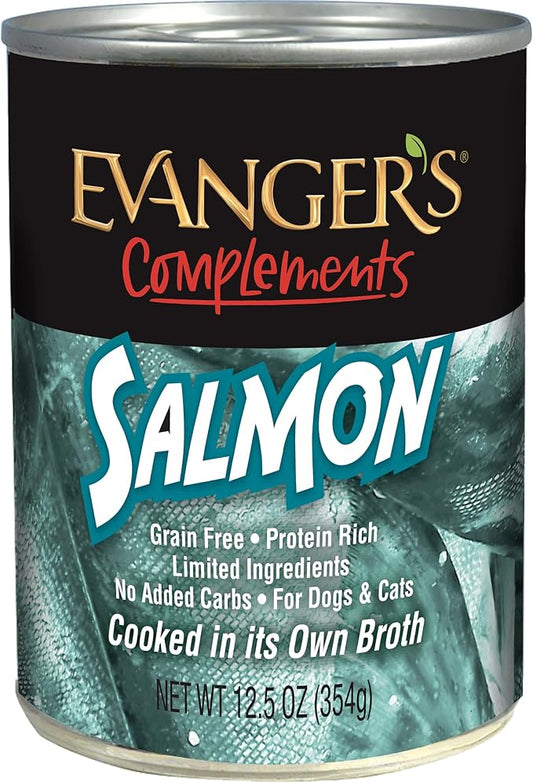Grain-Free Wild Salmon for Dogs & Cats, 12.5 Ounce (Pack of 12) - Packaging may Vary