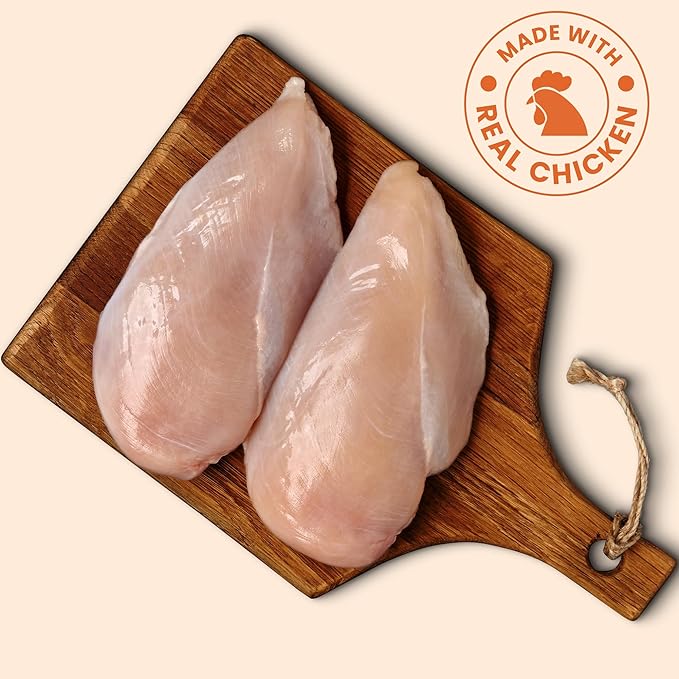Chicken Jerky Dog Treats 8 oz, Rawhide-Free, Grain-Free, Made with Real Breast, Healthy, Long-Lasting and Great Tasting Treat