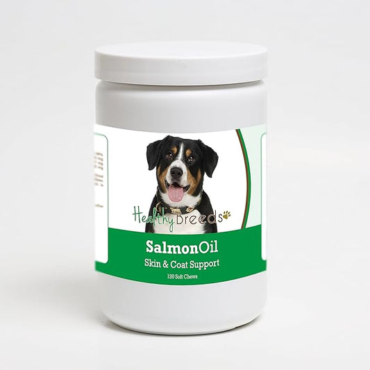 Healthy Breeds Entlebucher Mountain Dog Salmon Oil Soft Chews 120 Count