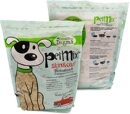 Healthy Dogma - PetMix Dehydrated Dog Food for Allergies, Joint Support & Mobility - Grain Free, Raw, Homemade Dog Food (Skin & Coat, 10 lbs)