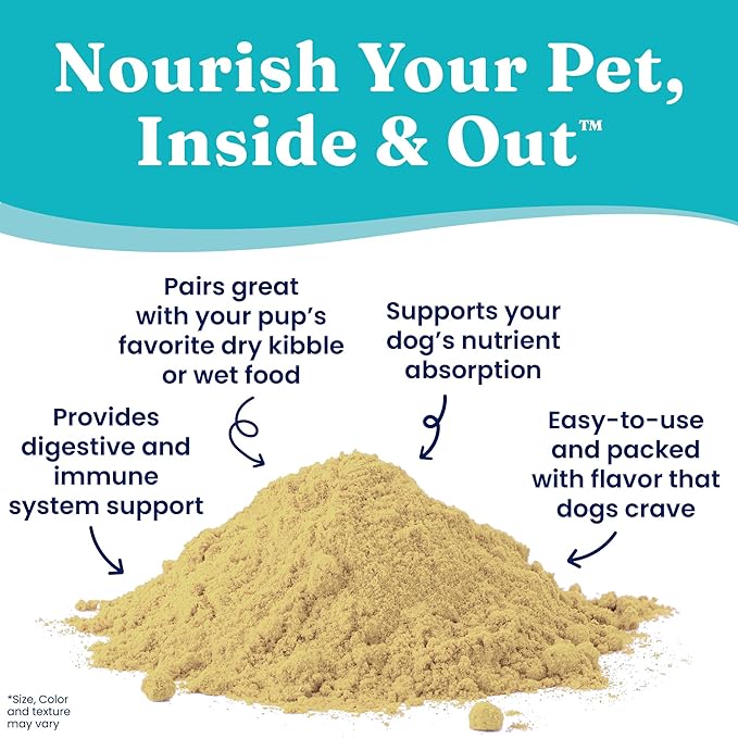 Solid Gold Dog Food Seasoning for Picky Eaters - Nutrientboost Dog Food Topper Shaker Appetite Enhancer for Dogs Pumpkin Flavor - Contains Proteins & Amino Acids to Promote Digestion & Immunity - 2 Ct