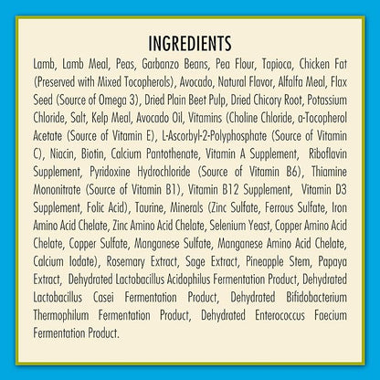 AvoDerm Advanced Sensitive Support Grain-Free for Small Breeds, Sensitivities Lamb Formula, 4lb
