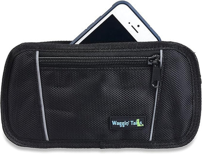 Wagtime Club Hands Free Bungee Dog Leash - Smart 3-in-1 Design For Running, Hiking, or Walking with Durable Dual Handles, SmartPhone Pouch, Reflective Stitching, 4FT Length for Medium to XLarge Dogs -