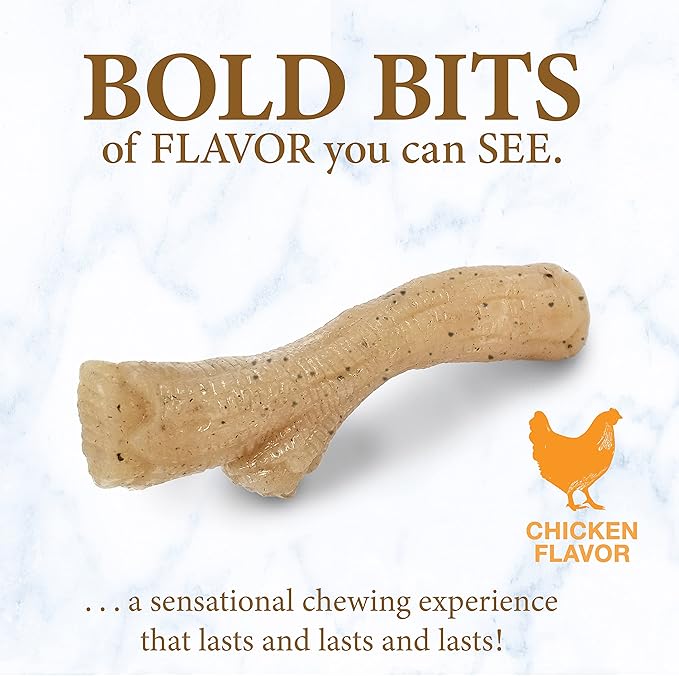 Nylabone Puppy Gourmet Style Strong Chew Toy Chicken Medium/Wolf (1 Count)