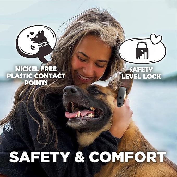 Dogtra CUE Easy Safe e-Collar with Vibration Customizable Waterproof Rechargeable Grey ecollar for Small Medium Large Dogs Remote Training Collar (2nd Generation)