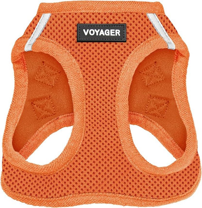 Voyager Step-in Air Dog Harness - All Weather Mesh Step in Vest Harness for Small and Medium Dogs and Cats by Best Pet Supplies - Harness (Orange), XL (Chest: 20.5-23")