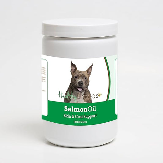 Healthy Breeds American Staffordshire Terrier Salmon Oil Soft Chews 120 Count